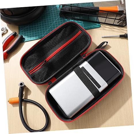 - Hard EVA Car Emergency Kit Storage Case, Portable Organizer Bag for Car Jump Starter, Tire Inflator, Roadside Assistance Tools