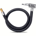 100 cm / 39.97 inches Locking Tire Chuck with Rubber Hose and Fine Thread Standard Tire Valve, Tire Inflation Hose Adapter, Converting Rotating Connection to Locking Connection