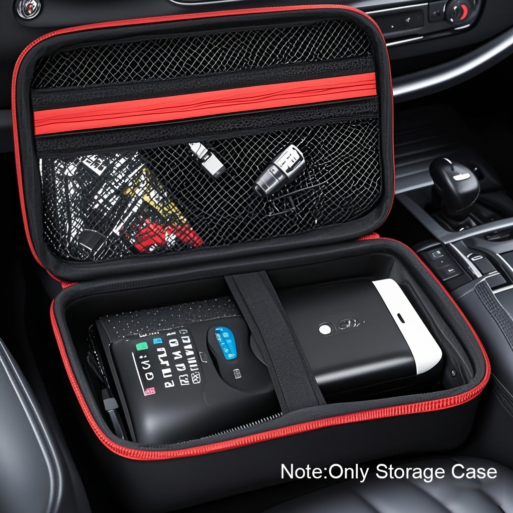 - Hard EVA Car Emergency Kit Storage Case, Portable Organizer Bag for Car Jump Starter, Tire Inflator, Roadside Assistance Tools