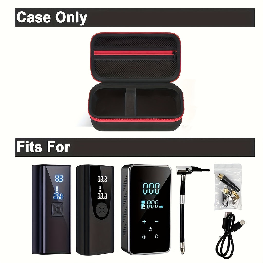 - Hard EVA Car Emergency Kit Storage Case, Portable Organizer Bag for Car Jump Starter, Tire Inflator, Roadside Assistance Tools