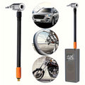 30cm/11.8in Tire Inflator Quick-Release Replacement Hose, Car-Mounted Air Pump, Heat-Resistant Inflation Air Hose, Emergency Jump Starter, M6 Air Hose Thread Specification Tire Inflation Hose