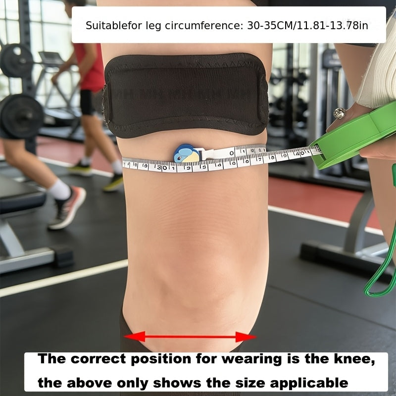 Run Forever Sports Patella Strap Knee Brace Support for Arthritis, ACL, Running, Basketball, Meniscus Tear, Sports, Athletic. Best Knee Brace for Hiking, Soccer, Volleyball & Squats (Pack Of 2, Black)