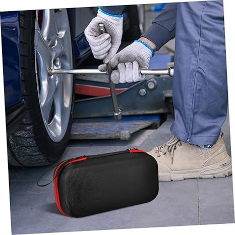 - Hard EVA Car Emergency Kit Storage Case, Portable Organizer Bag for Car Jump Starter, Tire Inflator, Roadside Assistance Tools