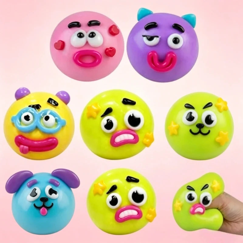Smushers Squishy Toy, Dog Face Swap Soft Slow Rise Squeeze Toy, Cute Moldable Sensory Stress Relief Fidget Toy